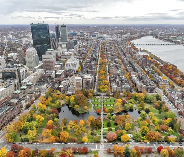 Kyle Klein, Boston Fall Cityscape 