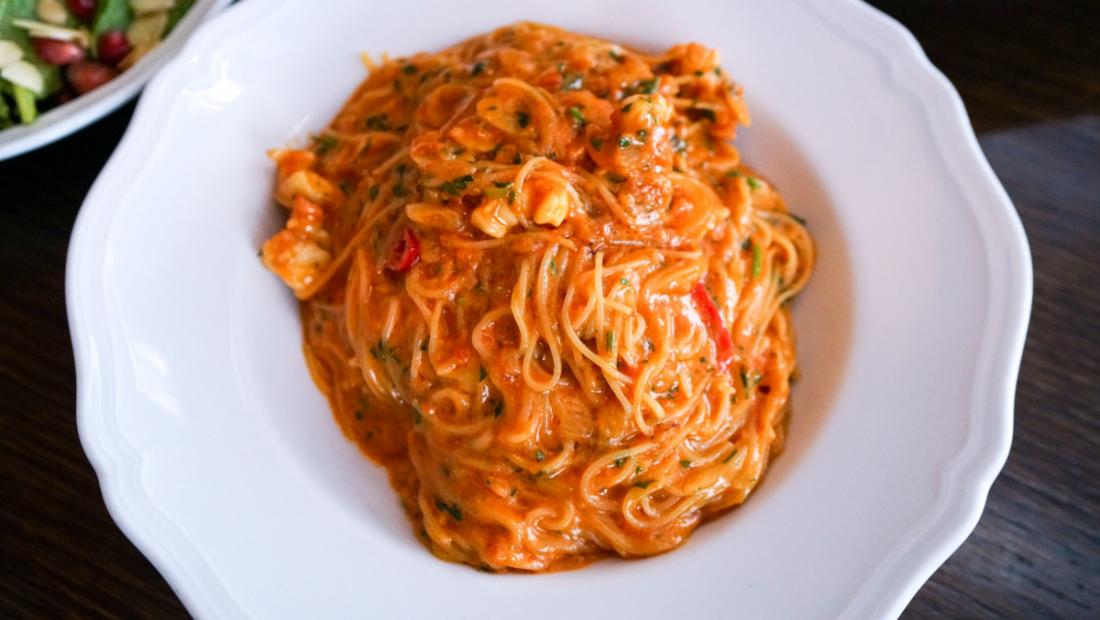 The Newbury Boston Contessa Spicy Lobster Capellini