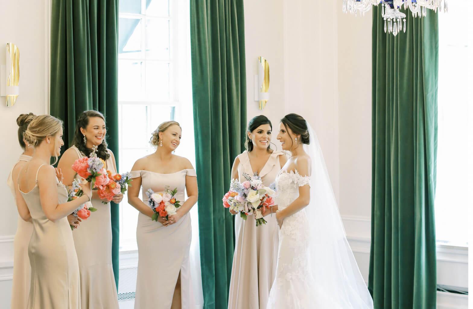 Victoria, Bridesmaids, Wedding at The Newbury Boston