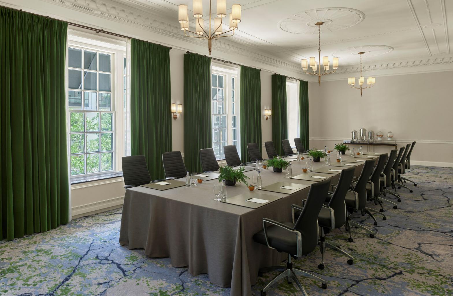 The Newbury Salon Meeting Space, at The Newbury Boston