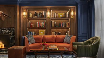 Private Library Lounge, Downtown Boston Hotel, The Newbury Hotel