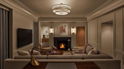 Classic fireplace suite at The Newbury Boston