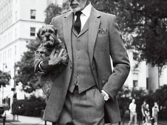 Man with dog at The Newbury