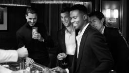 A group enjoying cocktails at The Street Bar in Boston